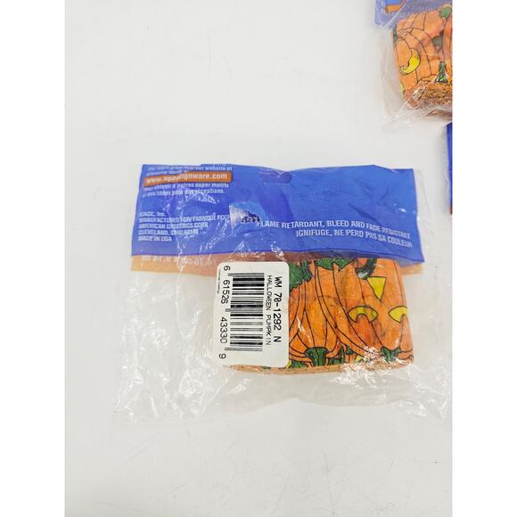 Vintage 1990s Halloween Crepe Paper Streamer Jack-o-Lantern JOL Pumpkin Lot of 3 - Picture 4 of 6